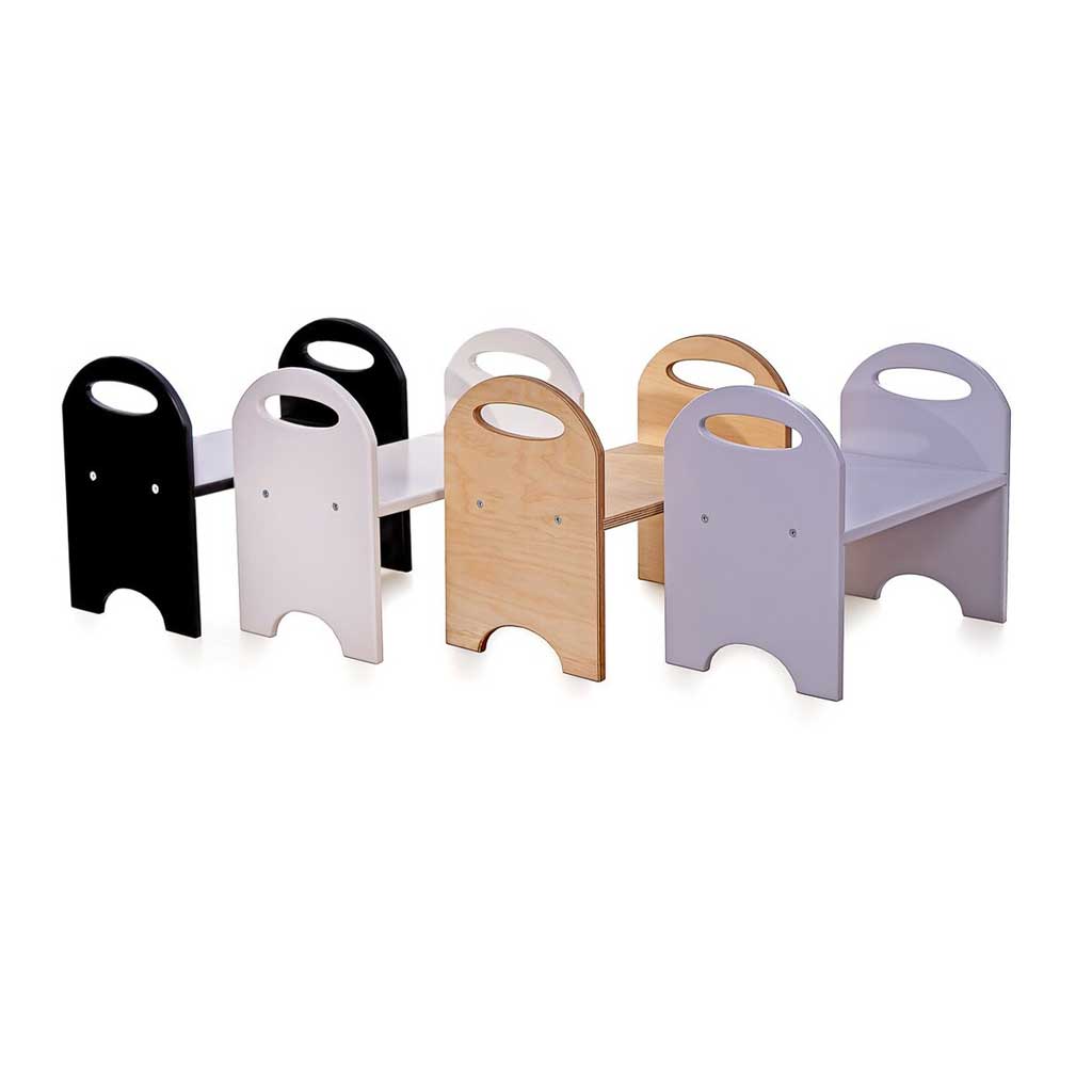 Step Stool Chair For Children | Grey - Image 3