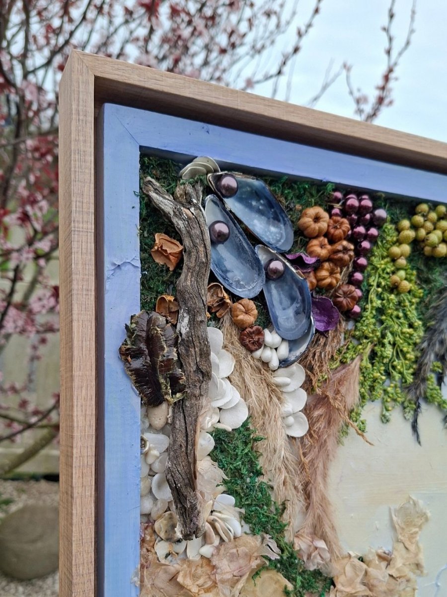 The Horizon of Roots – Large Sculptural Mixed Media Wall Art (80 x 64 cm, Framed) - Image 5